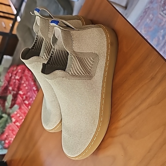 Rothy's Women's The Chelsea Green Blue Knit Pull On Ankle Shoes Size 6 - Picture 6 of 7